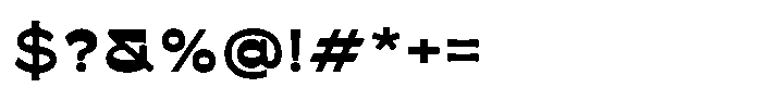 KLG Kaligra Black Rounded Font OTHER CHARS