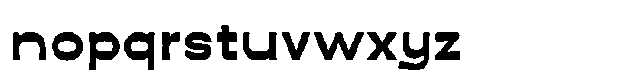 KLG Kaligra Black Rounded Font LOWERCASE