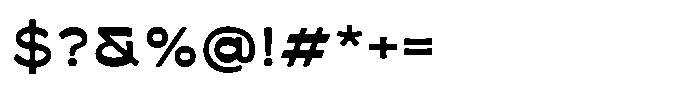 KLG Kaligra Bold Rounded Font OTHER CHARS