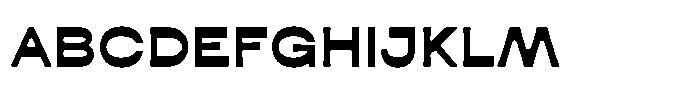 KLG Kaligra Bold Rounded Font UPPERCASE
