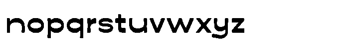 KLG Kaligra Bold Rounded Font LOWERCASE