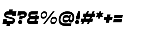 Klabdan Black Italic Font OTHER CHARS