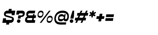 Klabdan Extra Bold Italic Font OTHER CHARS