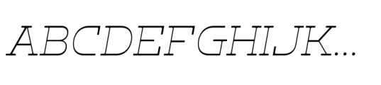 Klabdan Extra Light Italic Font