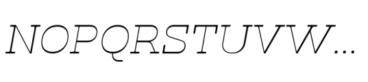 Klabdan Extra Light Italic Font UPPERCASE