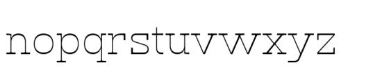 Klabdan Extra Light Font LOWERCASE