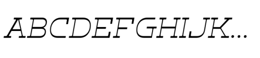Klabdan Light Italic Font UPPERCASE