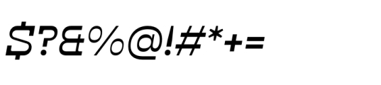 Klabdan Medium Italic Font OTHER CHARS