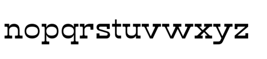 Klabdan Medium Font LOWERCASE