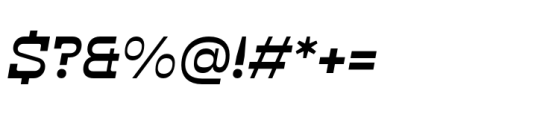 Klabdan Semi Bold Italic Font OTHER CHARS