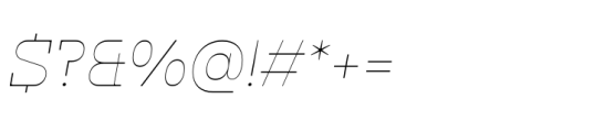 Klabdan Thin Italic Font OTHER CHARS