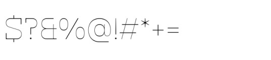 Klabdan Thin Font OTHER CHARS
