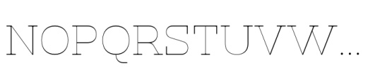 Klabdan Thin Font UPPERCASE