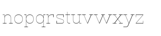 Klabdan Thin Font LOWERCASE