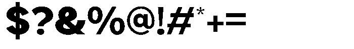 Klaft Bold Font OTHER CHARS