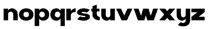 Klaft Bold Font LOWERCASE