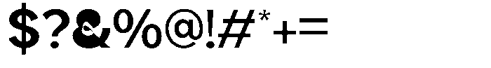 Klaft Medium Font OTHER CHARS