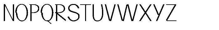Klaft Thin Font UPPERCASE