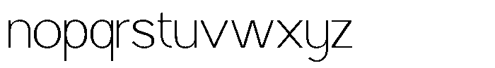 Klaft Thin Font LOWERCASE