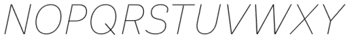 Klainy Thin Italic Font UPPERCASE