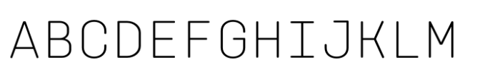 Klamp 205 Mono Light Font UPPERCASE