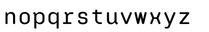 Klamp 205 Mono Medium Font LOWERCASE