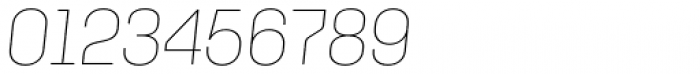 Klamp 205 Thin Oblique Font OTHER CHARS