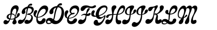 Klangfarbe Script Font UPPERCASE