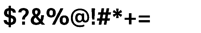 Klarit Bold Font OTHER CHARS