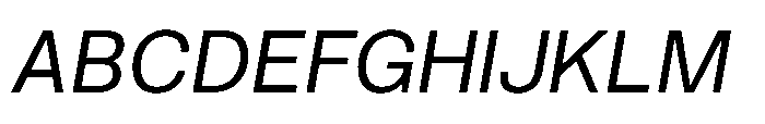 Klarit Italic Font UPPERCASE