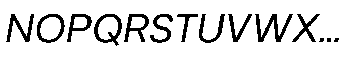 Klarit Italic Font UPPERCASE