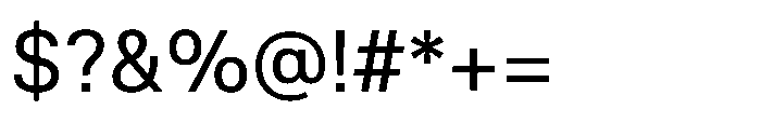 Klarit Regular Font OTHER CHARS