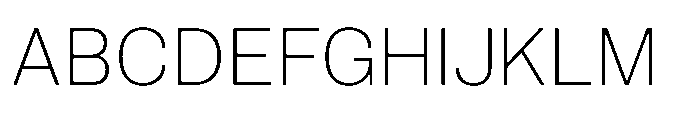 Klarit Thin Font UPPERCASE