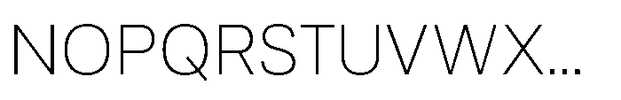 Klarit Thin Font UPPERCASE