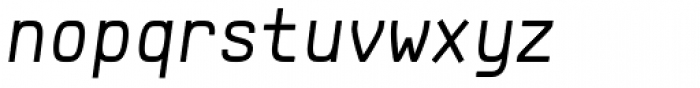 Klartext Mono Italic Font LOWERCASE