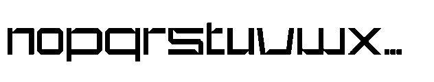Klase Cyberpunk Font LOWERCASE