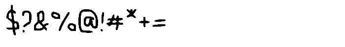 Klassic Memory Font OTHER CHARS