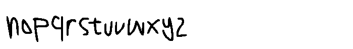 Klassic Memory Font LOWERCASE