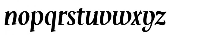 Klassisk Bold Italic Font LOWERCASE