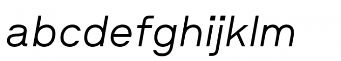 Klaster Sans Light Italic Font LOWERCASE