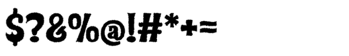 Klatcir Distort Font OTHER CHARS