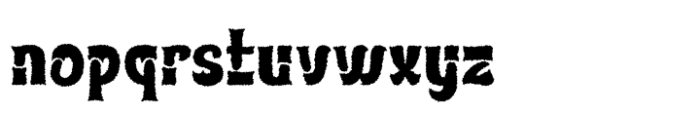 Klatcir Distort Font LOWERCASE