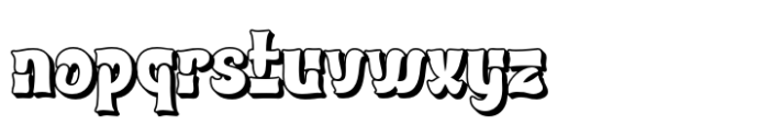 Klatcir Shadow Font LOWERCASE