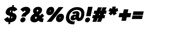 Klatsch Grotesk Black Oblique Font OTHER CHARS