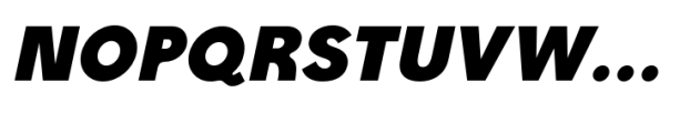 Klatsch Grotesk Black Oblique Font UPPERCASE