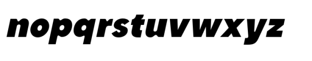 Klatsch Grotesk Black Oblique Font LOWERCASE