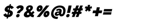Klatsch Grotesk Heavy Oblique Font OTHER CHARS
