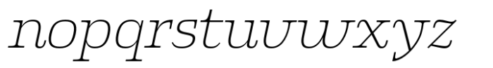 Klaud Light Italic Font LOWERCASE