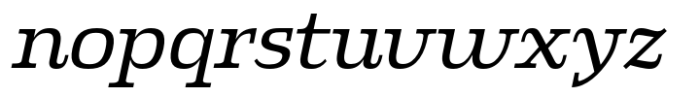 Klaud Medium Italic Font LOWERCASE