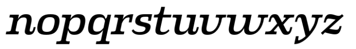 Klaud Semi Bold Italic Font LOWERCASE
